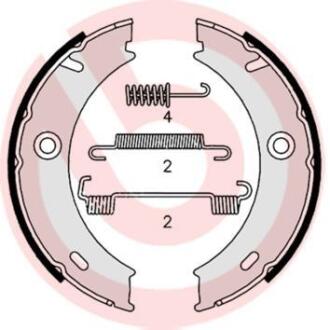 Гальмівні колодки барабанні BREMBO S50 512