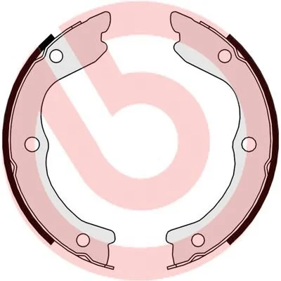 Гальмівні колодки барабанні Brembo BREMBO S56543 (фото 1)