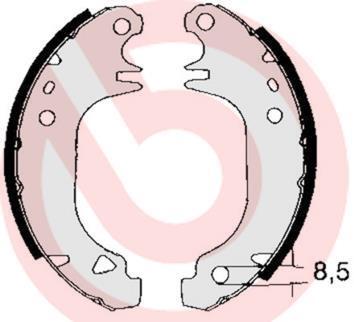 Гальмівні колодки барабанні BREMBO S61 535