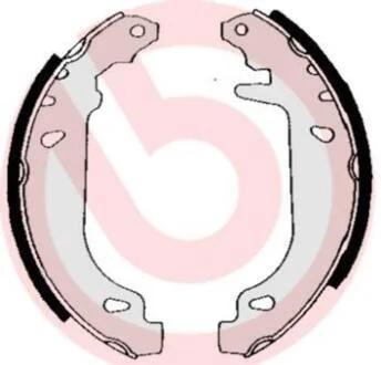 Гальмівні колодки барабанні BREMBO S68 520