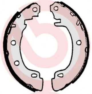 Гальмівні колодки барабанні BREMBO S68 522