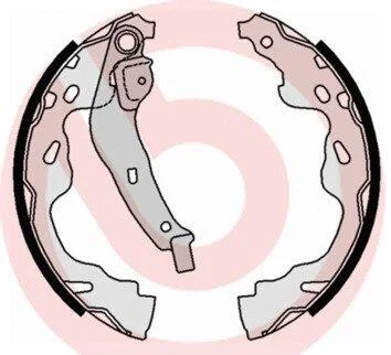 Гальмівні колодки, барабанні BREMBO S83 509 (фото 1)