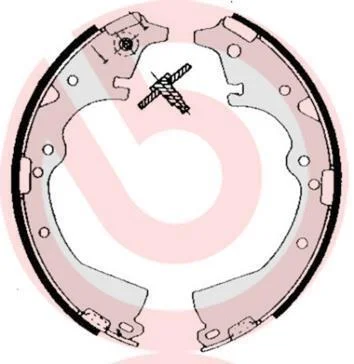 Гальмівні колодки барабанні BREMBO S83 511 (фото 1)