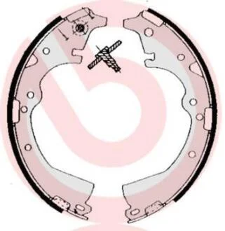 Гальмівні колодки барабанні BREMBO S83 511