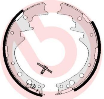 Гальмівні колодки барабанні BREMBO S83 521