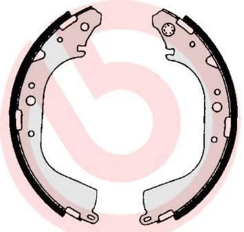 Гальмівні колодки барабанні BREMBO S83 530 (фото 1)