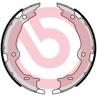 Комплект гальмівних колодок, стоянкове гальмо BREMBO S 83 572