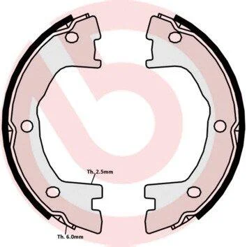 Гальмівні колодки барабанні BREMBO SA6 508 (фото 1)