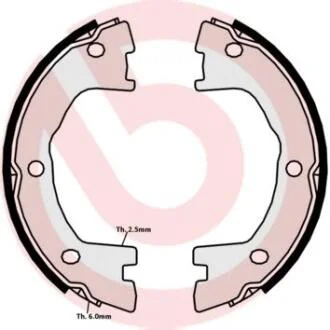 Гальмівні колодки барабанні BREMBO SA6 508
