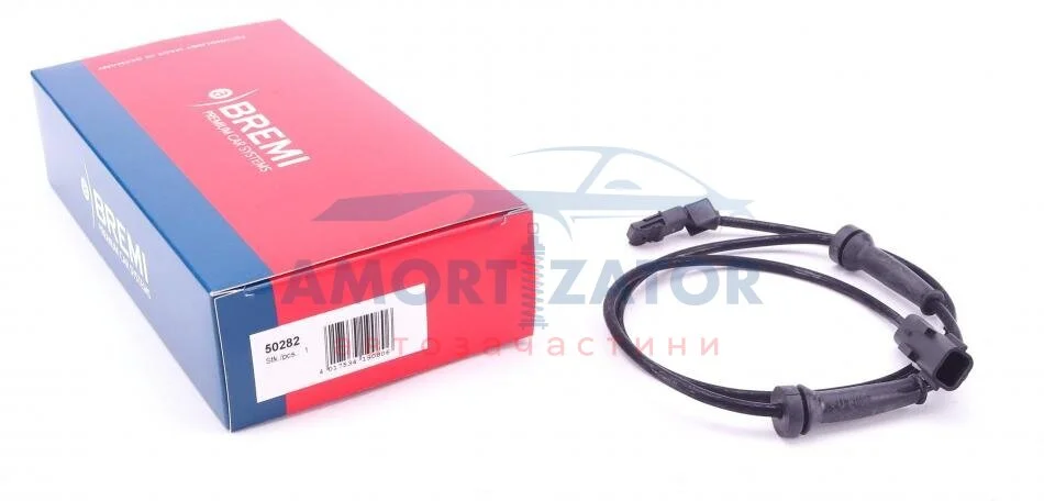 Датчик ABS RENAULT Megane/Scenic/GandScenic "1,4-2,0 "R "02-09 BREMI 50282 (фото 1)