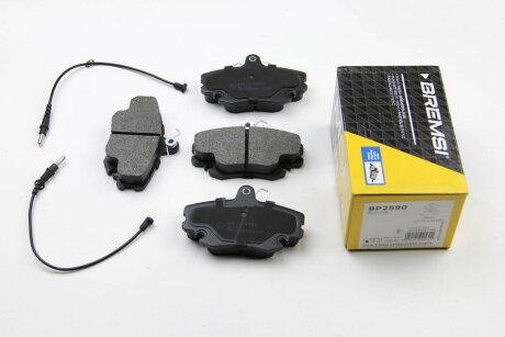 Комплект гальмівних накладок, дискове гальмо BREMSI BP2590