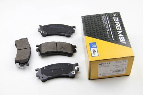 Комплект гальмівних накладок, дискове гальмо BREMSI BP2622