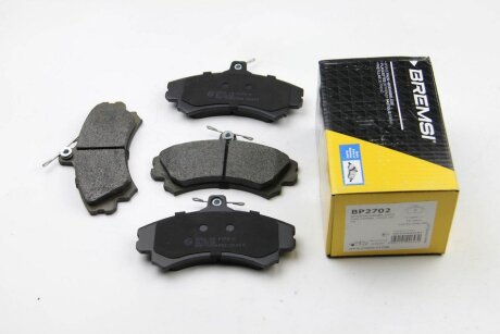 Комплект гальмівних накладок, дискове гальмо BREMSI BP2702
