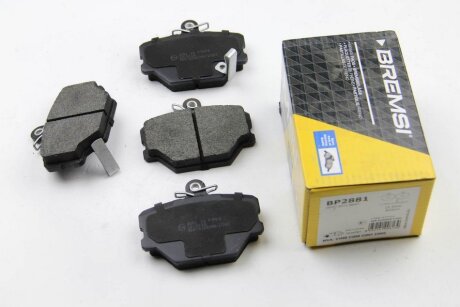 Комплект гальмівних накладок, дискове гальмо BREMSI BP2881
