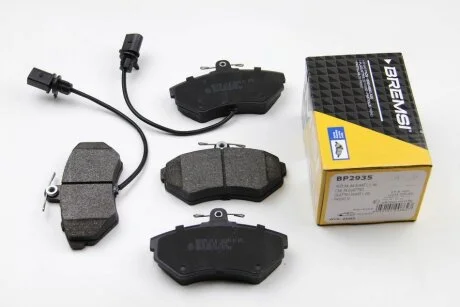 Комплект гальмівних накладок, дискове гальмо BREMSI BP2935