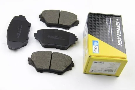 Комплект гальмівних накладок, дискове гальмо BREMSI BP2993