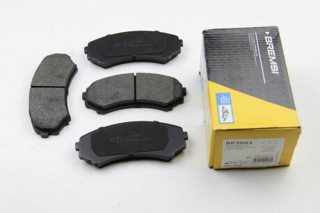 Комплект гальмівних накладок, дискове гальмо BREMSI BP3001