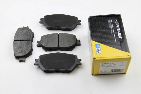 Комплект гальмівних накладок, дискове гальмо BREMSI BP3126