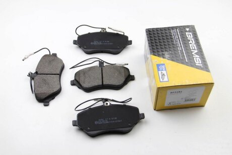 Комплект гальмівних накладок, дискове гальмо BREMSI BP3181