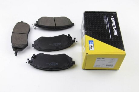 Комплект гальмівних накладок, дискове гальмо BREMSI BP3211