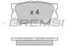 Комплект гальмівних накладок, дискове гальмо BREMSI BP3252 (фото 1)