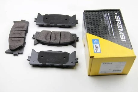 Комплект гальмівних накладок, дискове гальмо BREMSI BP3253