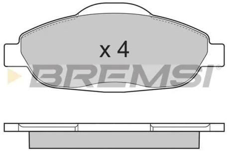 Комплект гальмівних накладок, дискове гальмо BREMSI BP3364