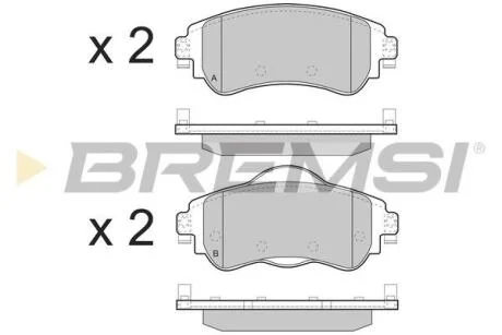 Комплект гальмівних накладок, дискове гальмо BREMSI BP3491