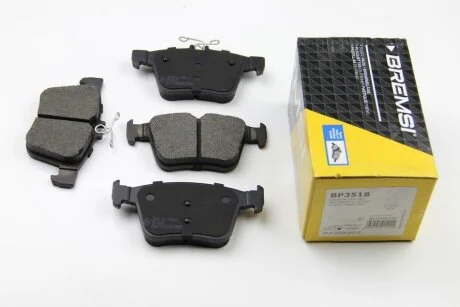 Комплект гальмівних накладок, дискове гальмо BREMSI BP3518