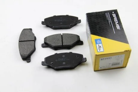 Комплект гальмівних накладок, дискове гальмо BREMSI BP3591