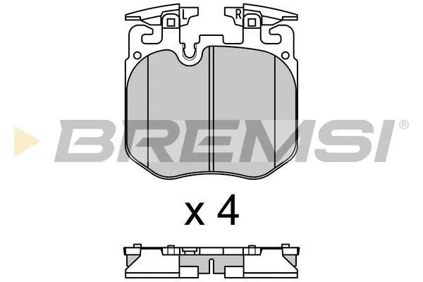 Гальмівні колодки пер. BMW 3 (G20/G28)/X5 (G05/F95) 18- (BREMBO) BREMSI BP3692 (фото 1)