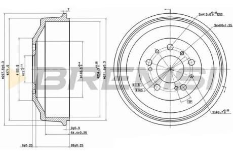 Гальмівний барабан BREMSI CR5261