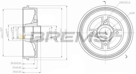 Гальмівний барабан BREMSI CR5396