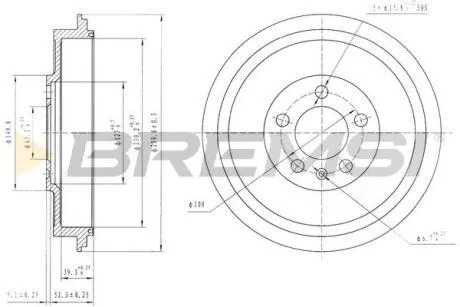 Гальмівний барабан BREMSI CR5500