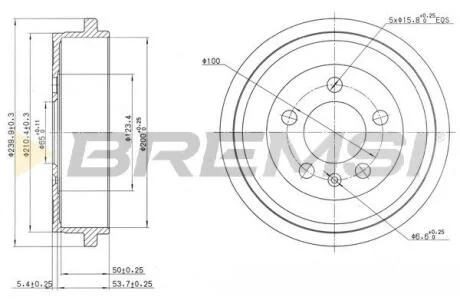 Гальмівний барабан BREMSI CR5594