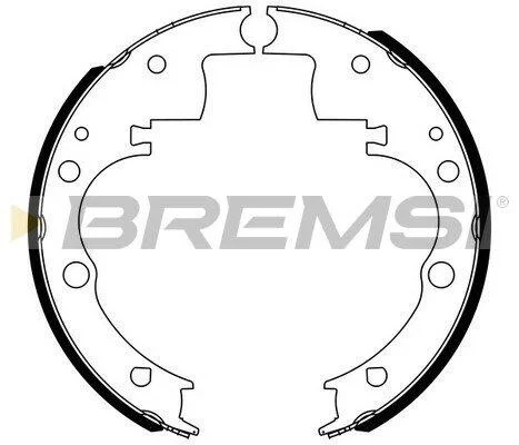 Комплект гальмівних колодок BREMSI GF0166 (фото 1)