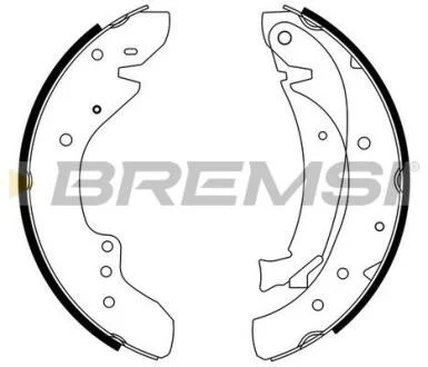 Комплект гальмівних колодок BREMSI GF0175