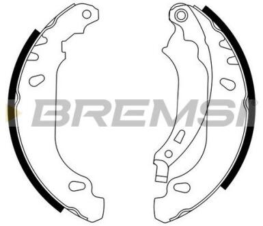 Комплект гальмівних колодок BREMSI GF0408