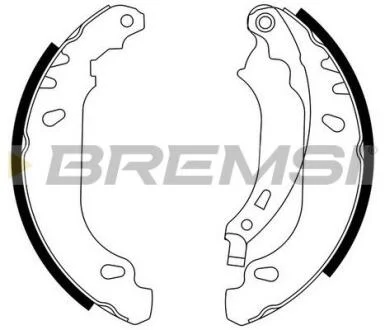 Комплект гальмівних колодок BREMSI GF0408