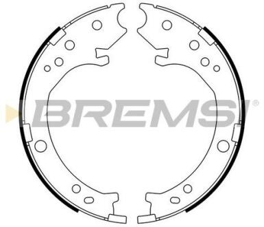 Комплект гальмівних колодок, стоянкове гальмо BREMSI GF0716