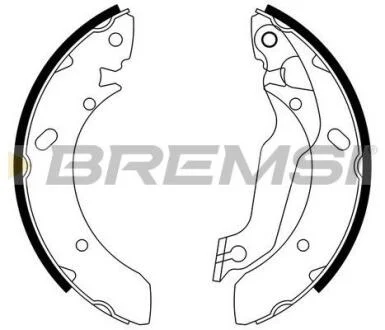 Комплект гальмівних колодок BREMSI GF0733