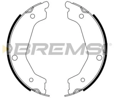 Колодки ручного гальма Santa Fe 09-12/Sorento 02-15 BREMSI GF0764