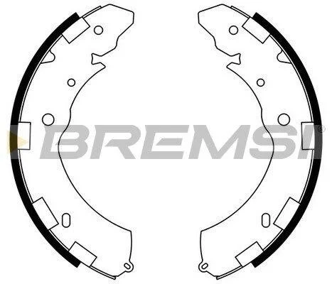 Комплект гальмівних колодок BREMSI GF0833 (фото 1)