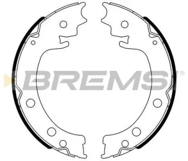Колодки ручного гальма Grand Vitara 05-15 (200x37.2) (AKEBONO) BREMSI GF0908