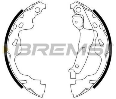 Комплект гальмівних колодок BREMSI GF0961