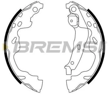 Комплект гальмівних колодок BREMSI GF0961