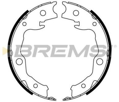 Комплект гальмівних колодок, стоянкове гальмо BREMSI GF0976