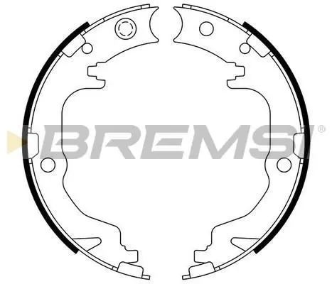 Колодки ручного гальма (170x32) Mitsubishi ASX/Lancer 08-/Outlander 06- BREMSI GF4886 (фото 1)