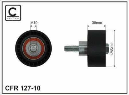 60x10x30 Ролик паска приводного CHERY A5 1.6 CAFFARO 12710
