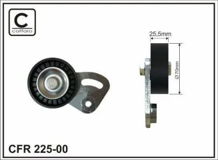70X25.5 Ролик паска приводного BMW 3 (E36), 5 (E39), 7 (E38) 1.7D/2.5D 01.95-05.04 CAFFARO 22500